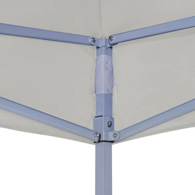 VidaXL Tente de réception pliable professionnelle 2x2 m Acier Crème – Image 3