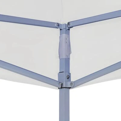 VidaXL Tente réception pliable professionnelle 2x2 m Acier Blanc – Image 3