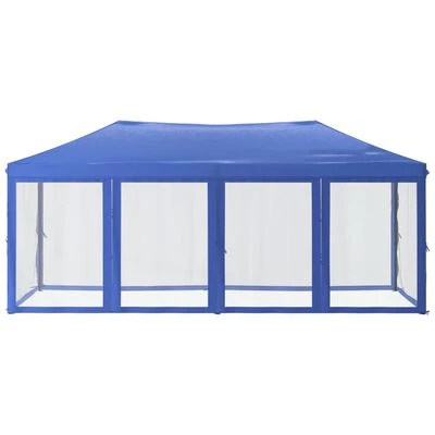 VidaXL Tente de réception pliable avec parois Bleu 3x6 m – Image 3