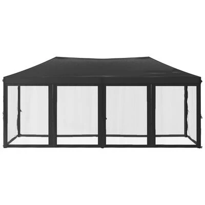 VidaXL Tente de réception pliable avec parois Anthracite 3x6 m – Image 3
