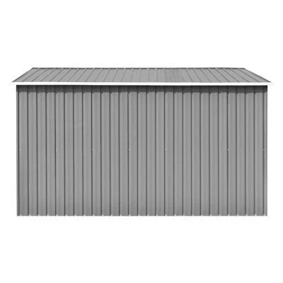 VidaXL Abri de jardin 257 x 298 x 178 cm Métal Gris – Image 4