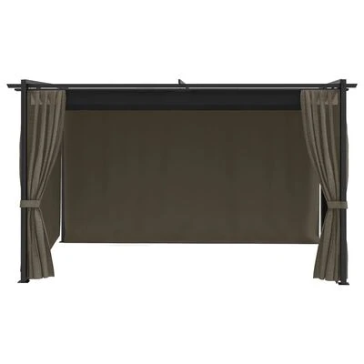 VidaXL Belvédère 4x3 m Taupe – Image 4