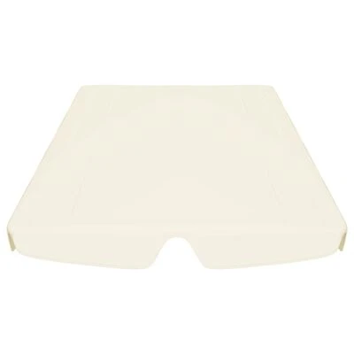 VidaXL Toit de rechange de balançoire Crème 188/168x110/145cm 270 g/m² – Image 4