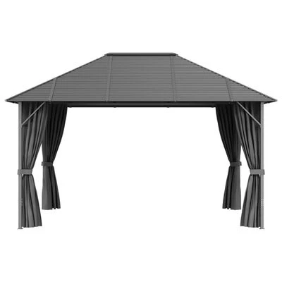 VidaXL Tonnelle avec parois et toit 4x3 m Anthracite – Image 4