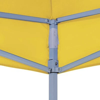 VidaXL Toit de tente de réception 3x3 m Jaune 270 g/m² – Image 4