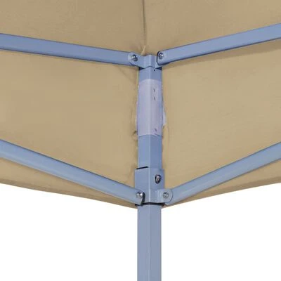 VidaXL Toit de tente de réception 2x2 m Beige 270 g/m² – Image 4