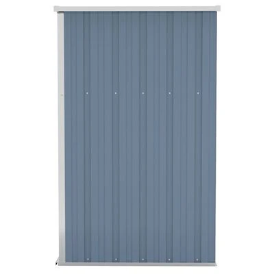 VidaXL Remise de jardin murale Gris 118x100x178 cm Acier galvanisé – Image 4