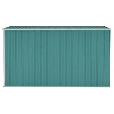 VidaXL Abri de jardin mural Vert 118x288x178 cm Acier galvanisé – Image 4
