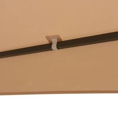 VidaXL Chapiteau tente de jardin Hexagonal Beige 323 x 265 cm – Image 4