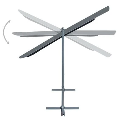 VidaXL Tonnelle avec toit rétractable 350x253x196 cm Anthracite – Image 4