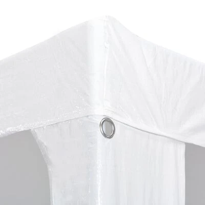 VidaXL Tente de réception 3 x 12 m PE Blanc – Image 4