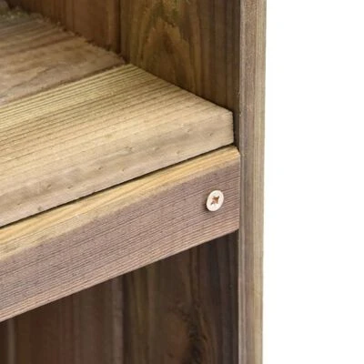 VidaXL Abri à outils de jardin 36x36x163 cm Pinède imprégnée – Image 4