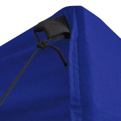 VidaXL Tente de réception pliable avec 4 parois 2x2 m Acier Bleu – Image 4