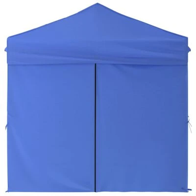 VidaXL Tente de réception pliable avec parois Bleu 2x2 m – Image 4