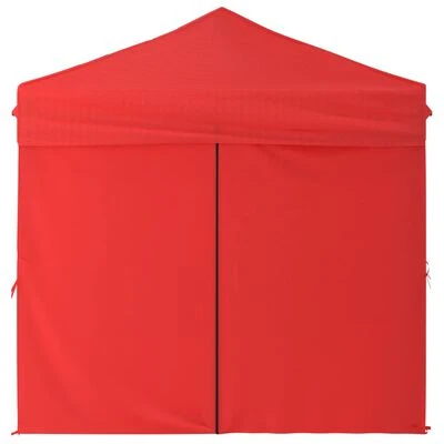 VidaXL Tente de réception pliable avec parois Rouge 2x2 m – Image 4