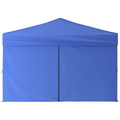 VidaXL Tente de réception pliable avec parois Bleu 3x3 m – Image 4