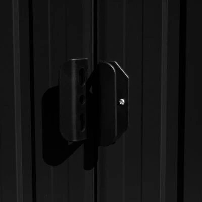 VidaXL Abri de jardin 257x489x181 cm Métal Anthracite – Image 5