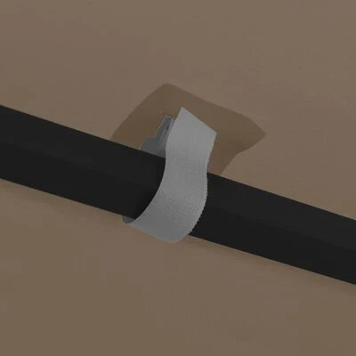 VidaXL Tonnelle avec guirlande lumineuse à LED 3x3 m Taupe – Image 5