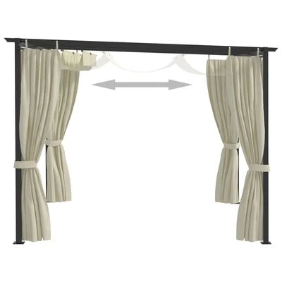 VidaXL Belvédère 4x3 m Crème – Image 5