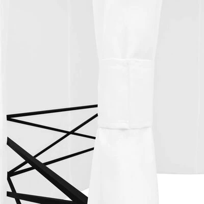 VidaXL Chapiteau de jardin avec rideaux 360x312x265 cm Blanc 180 g/m² – Image 5
