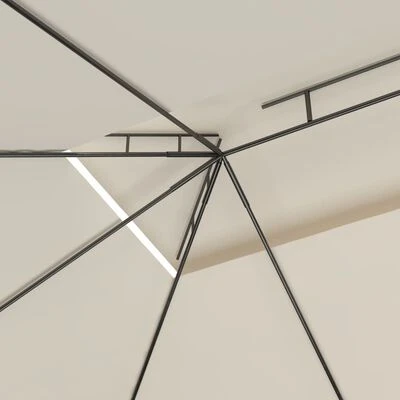 VidaXL Belvédère 4x3x2,7 m Crème 160 g/m² – Image 5