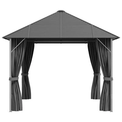 VidaXL Tonnelle avec parois et toit 4x3 m Anthracite – Image 5