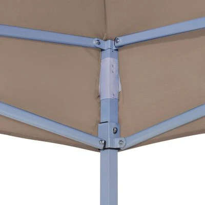 VidaXL Toit de tente de réception 6x3 m Taupe 270 g/m² – Image 5