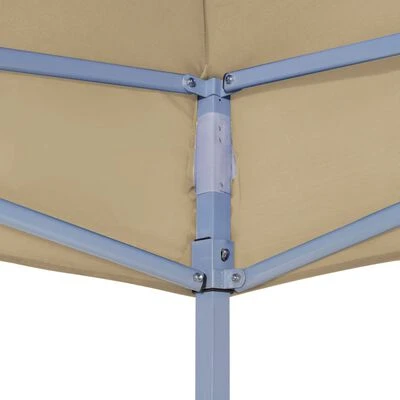 VidaXL Toit de tente de réception 4,5x3 m Beige 270 g/m² – Image 5