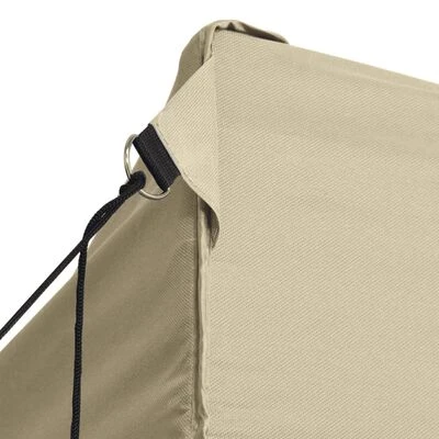 VidaXL Tente pliable avec 4 parois latéraux 3 x 4,5 m Blanc crème – Image 5