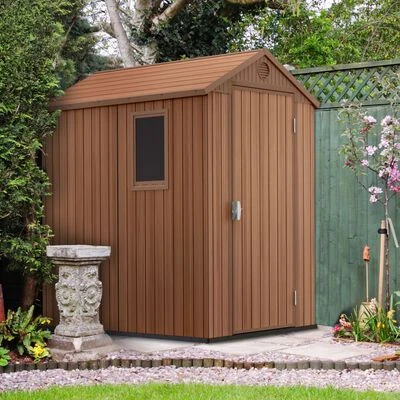Keter Abri de jardin Darwin 4x6 Aspect de bois – Image 5