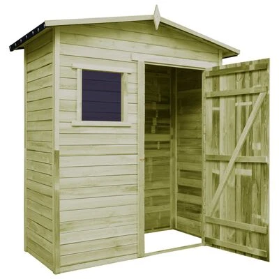 VidaXL Abri de stockage de jardin Bois de pin imprégné – Image 5