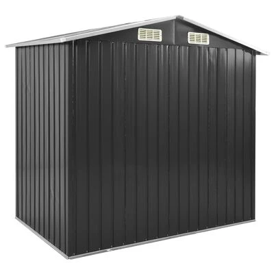 VidaXL Abri de jardin avec étagère Anthracite 205x130x183 cm Fer – Image 5
