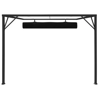 VidaXL Belvédère de mur de jardin à auvent rétractable 3x3m Anthracite – Image 5