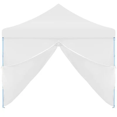 VidaXL Tente de réception escamotable avec 8 parois 3 x 9 m Blanc – Image 5