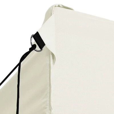 VidaXL Tente de réception pliable avec 4 parois 3x4 m Acier Crème – Image 5