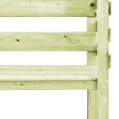 VidaXL Pergola de jardin avec banc 130x60x230 cm Pin imprégné – Image 5