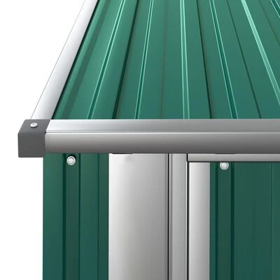 VidaXL Abri à vélos de jardin Vert 180,5x97x209,5 cm Acier galvanisé – Image 6