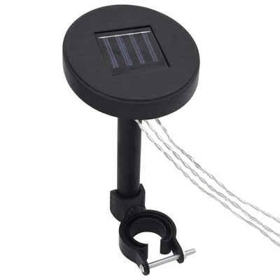 VidaXL Tonnelle avec double toit et lumières LED 3x3 m Blanc – Image 6