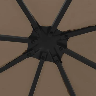 VidaXL Belvédère 3x3 m Taupe – Image 6