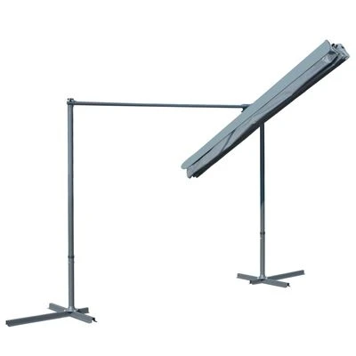 VidaXL Tonnelle avec toit rétractable 350x253x196 cm Anthracite – Image 6