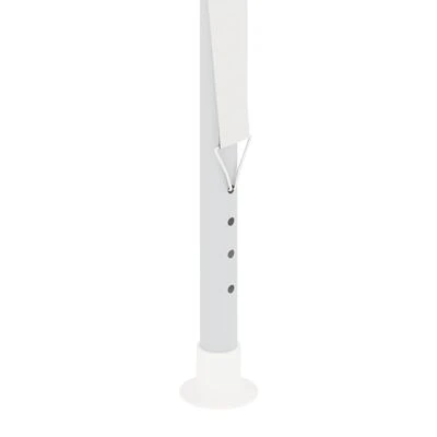 VidaXL Tente de réception 4 parois latérales en maille 2,5x2,5 m Blanc – Image 6