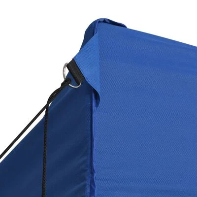 VidaXL Tente de réception pliable avec 4 parois 3x6 m Acier Bleu – Image 6