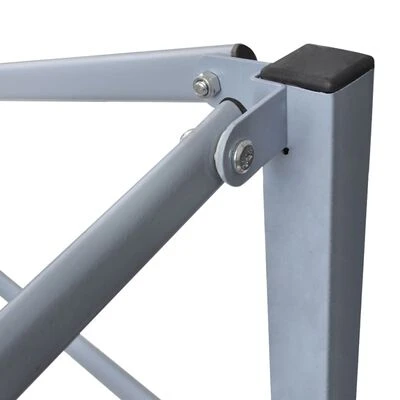 VidaXL Tente de réception pliable avec 4 parois 2x2 m Acier Bleu – Image 6